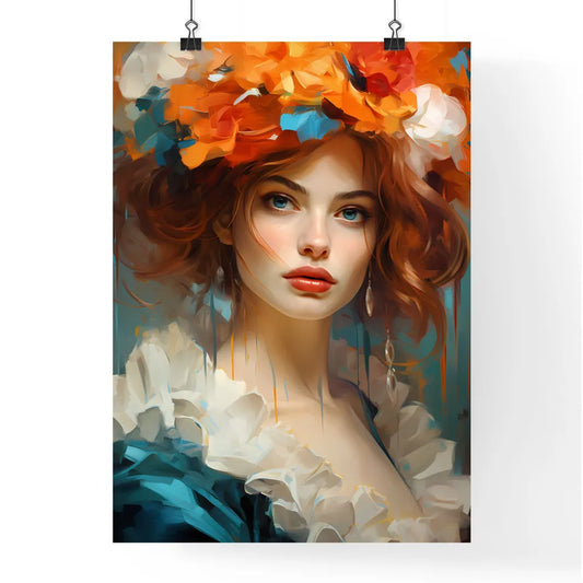 Portrait Of The Woman In Carnivals Suit - A Poster