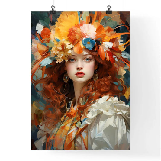 Portrait Of The Woman In Carnivals Suit - A Poster