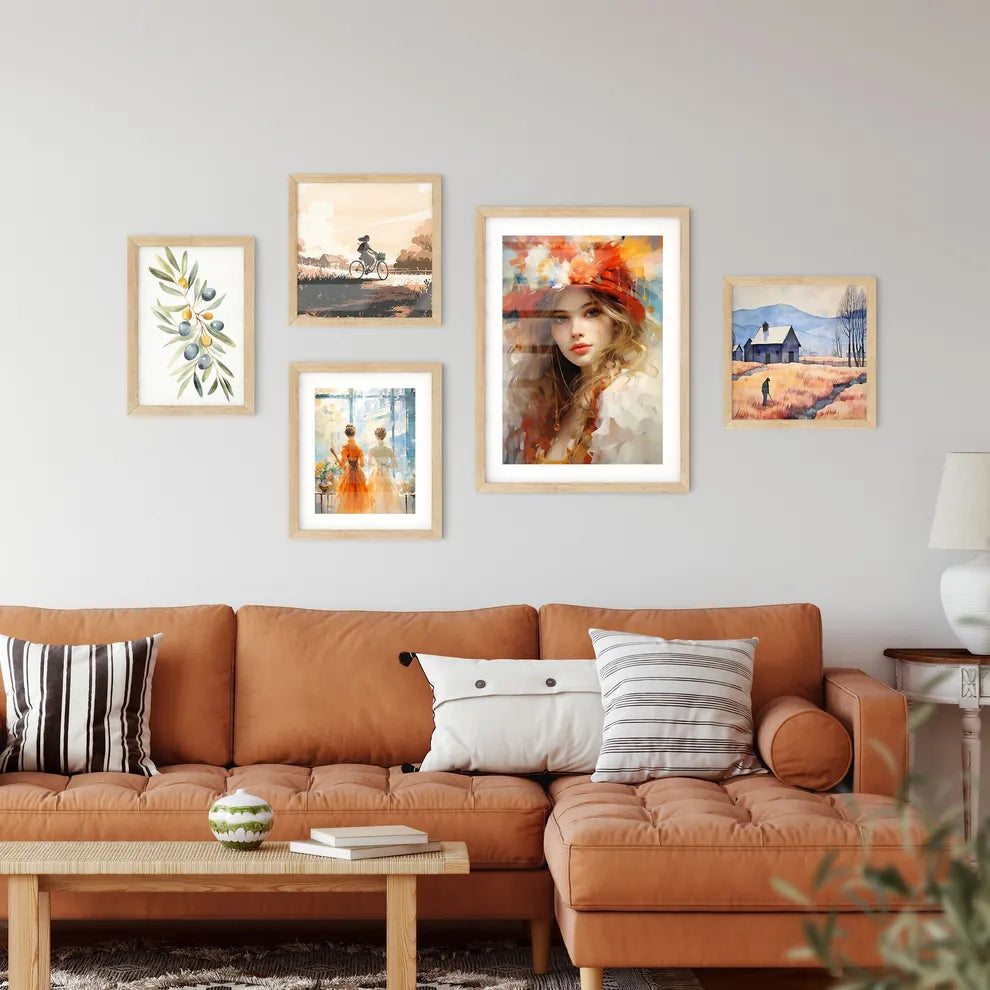 Portrait Of The Woman In Carnivals Suit - A Wall Art