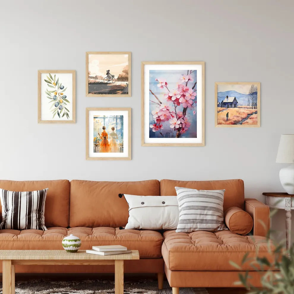 Sakura Bloom Japanese Art - A Painting O Wall Art