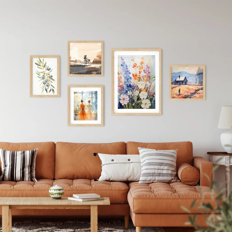 Some Flowers In The Garden - A Painting O Wall Art