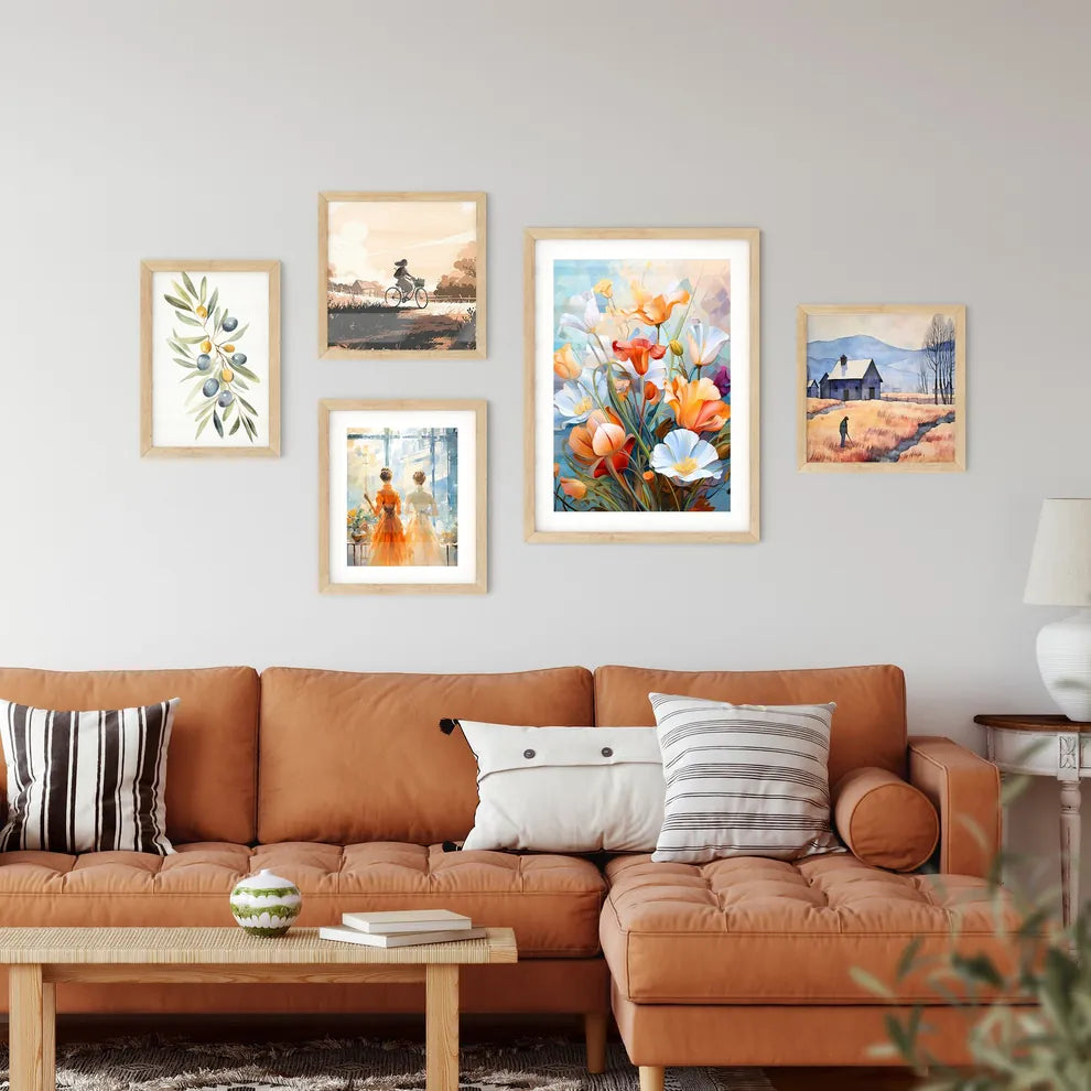 Some Flowers In The Garden - A Painting O Wall Art