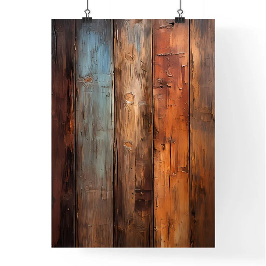 The Old Brown Wooden Wall - A Close Up Of A Wood Wall Poster
