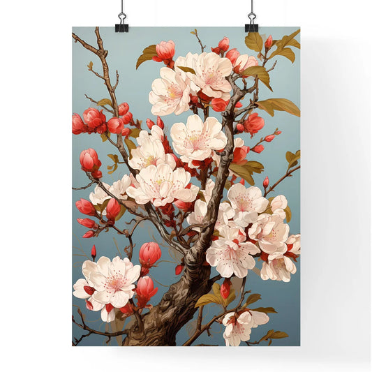 Vintage Card With A Blossoming Branch - A Tr Poster