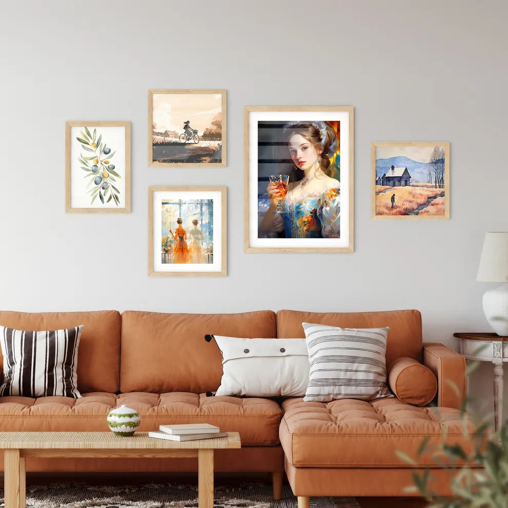 White Lady Cocktail - A Woman Hold Wall Art