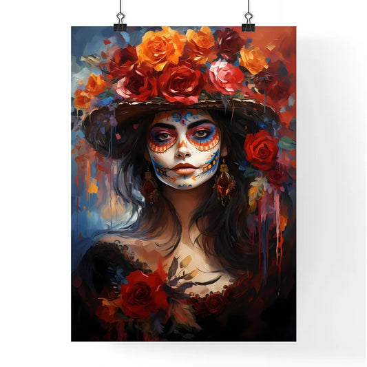 Woman In Dia De Los Muertos Day Of The Dead Poster