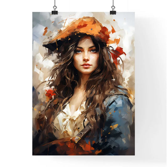 Woman Pirate With A Sword - A Woman With Poster