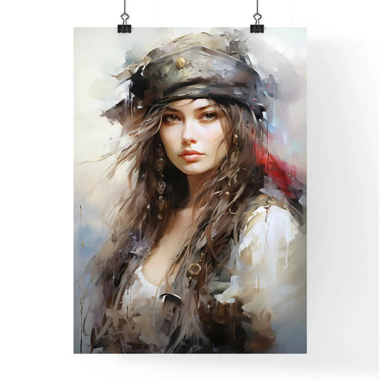 Woman Pirate With A Sword - A Woman In A Poster