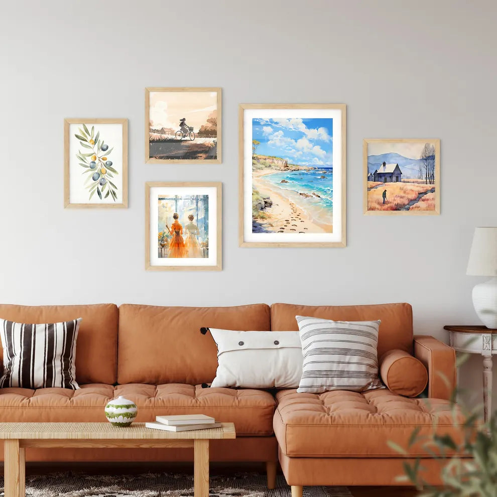 A Lot Of Footprints On The Sand - In Rhodes Wall Art