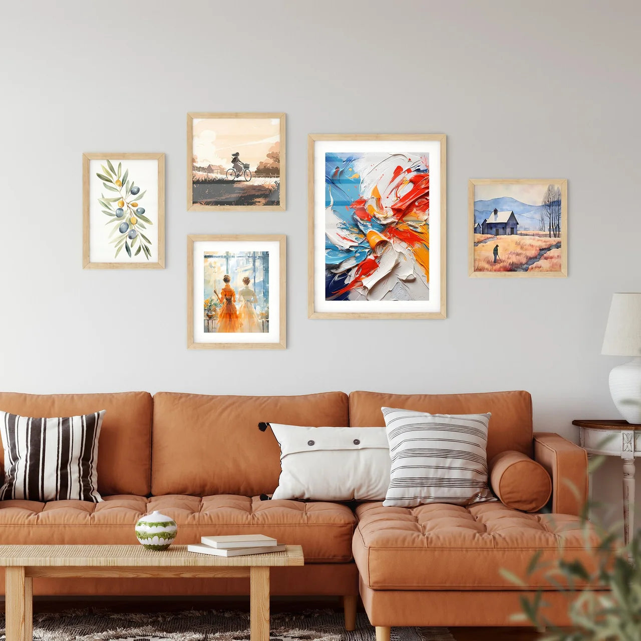 Abstrack Oil Painting Splashes - A Close Up Wall Art