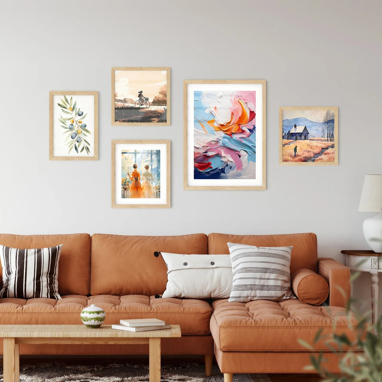 Abstrack Oil Painting Splashes - A Close Up Wall Art