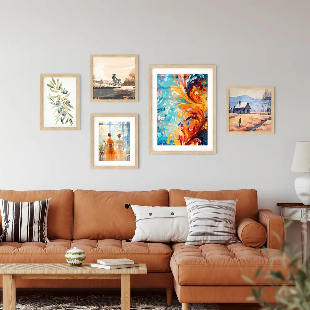 Abstrct Boho Pattern - A Colorful S Wall Art