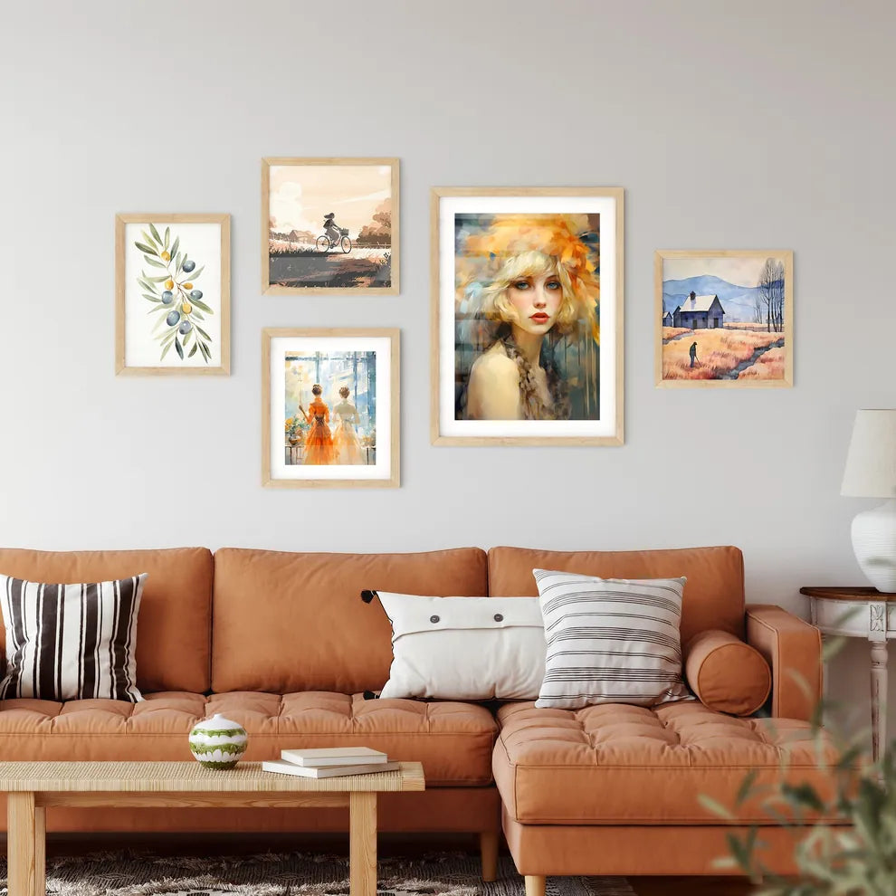 Flapper Blond Girl Retro Party - A Woman Wit Wall Art