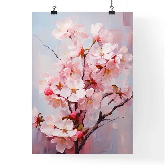 Fresh Pink Soft Spring Cherry Tree Blossoms Poster