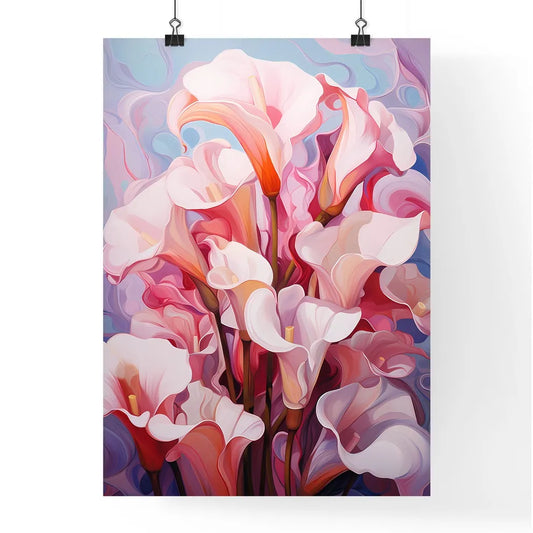 Pink Callas Flowers In Soft Focus For A Roma Poster