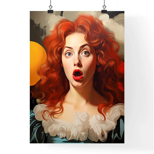Pop Art Illustration Of Surprised Woman - A Poster