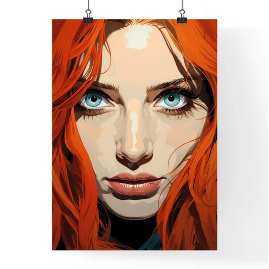Pop Art Vintage Comic Style Woman With Open Poster