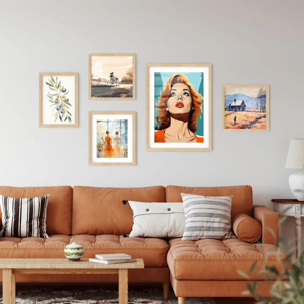 Pop Art Vintage Comic Style Woman With Open Wall Art