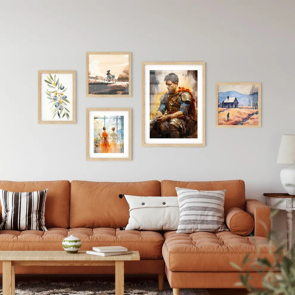 Portrait Of Roman Soldier Praying While - A Wall Art