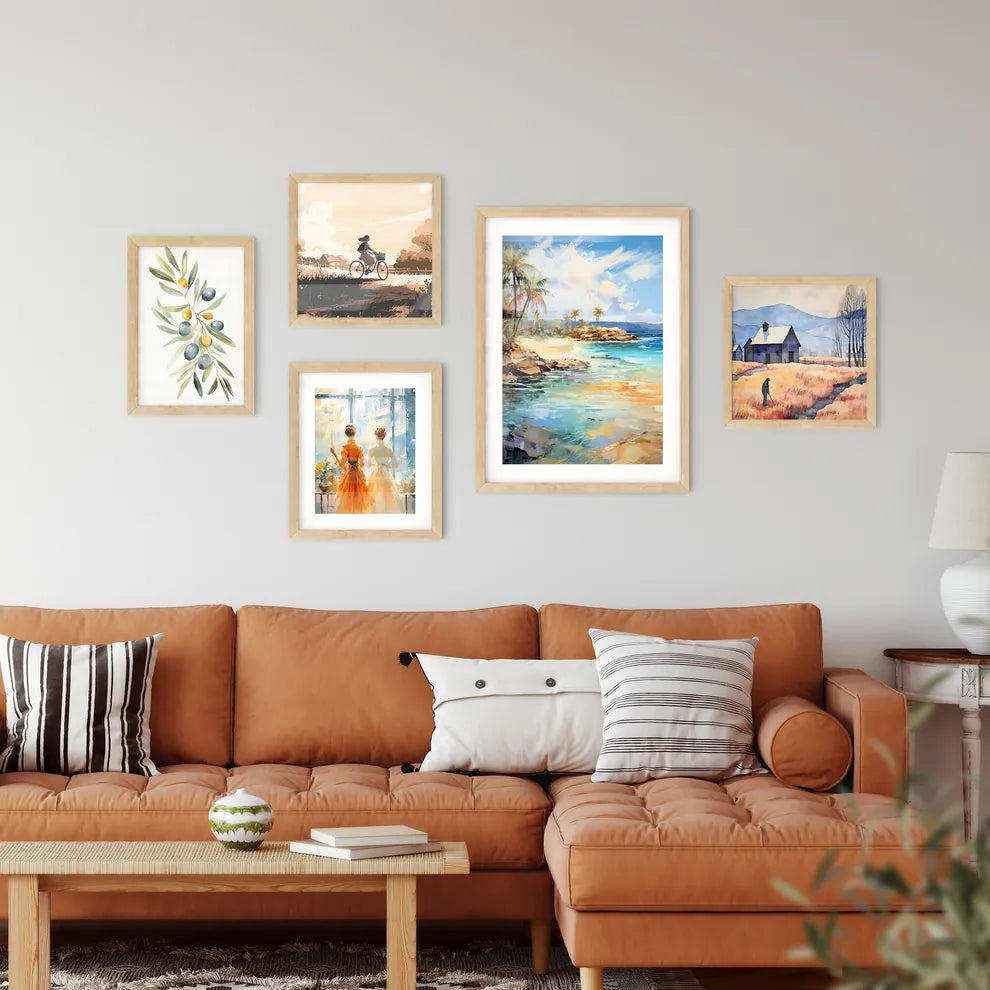Tropical Island And Sand Beach Exotic Travel Wall Art