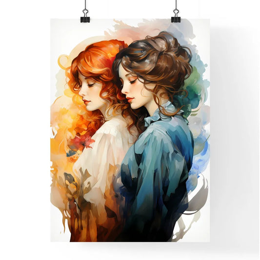 Two Young Beautiful Women Of 1920S - A Coupl Poster