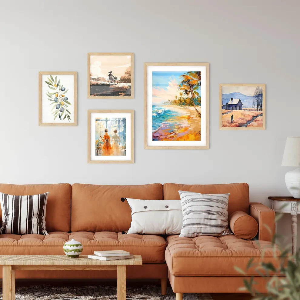 Wide Paradise Beach Panorama Background - A Wall Art