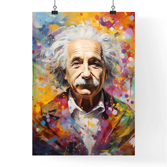 Albert Einstein Doing A Job - A Painting O Poster