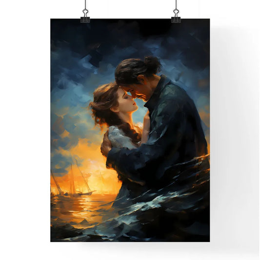 Fischer And His Wife At Stormy Night On The Poster