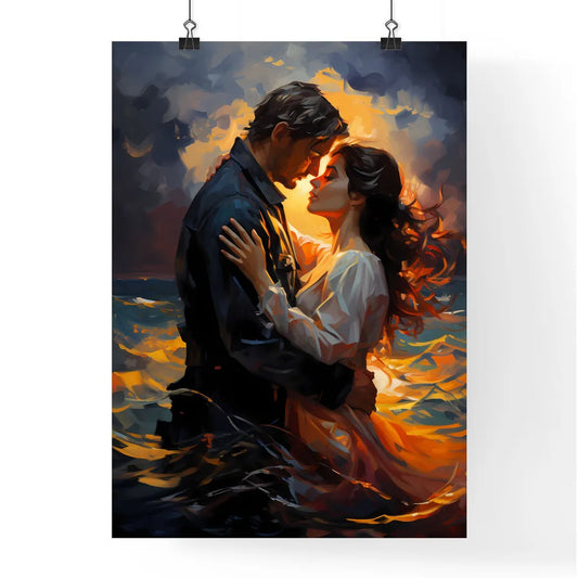 Fischer And His Wife At Stormy Night On The Poster