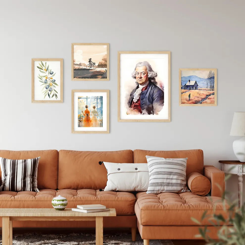 Johann Sebastian Bach German Well Known Comp Wall Art