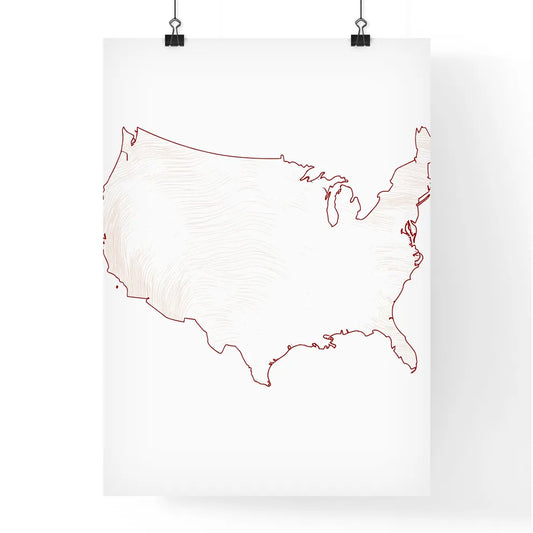 America Love - Heart Shape Poster