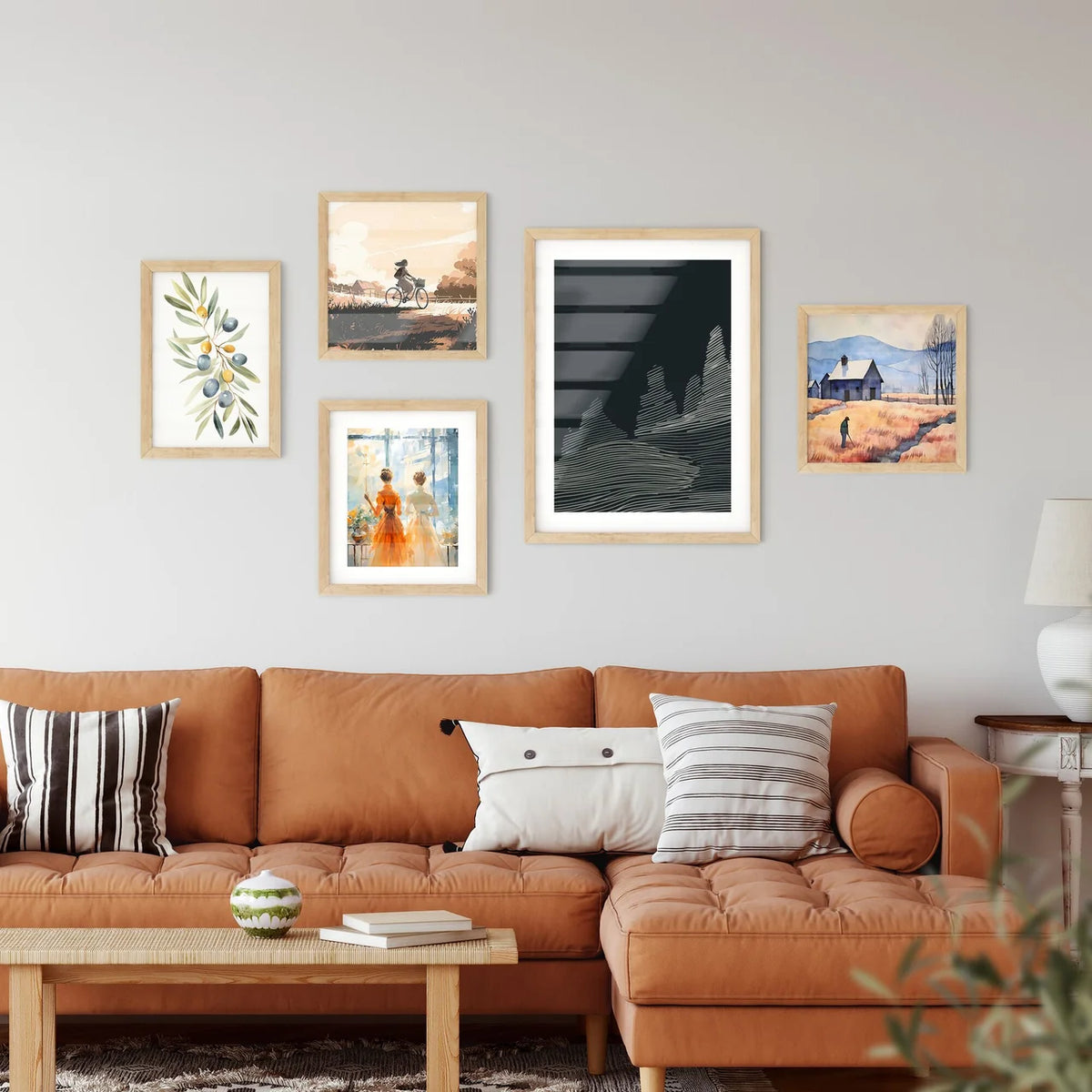 Boston Skyline - A White Line Wall Art