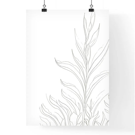 Growing Plant - A Drawing Of Poster