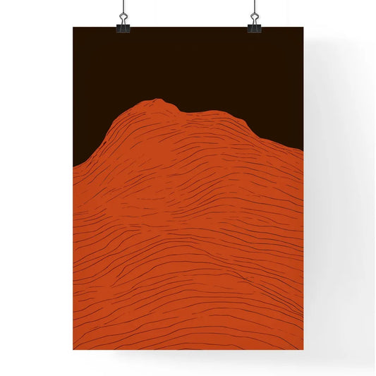 Sunrise - A Red And Bl Poster
