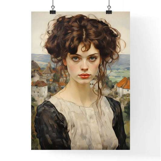 Travel Poster For The Rolling Hills - A Woma Poster