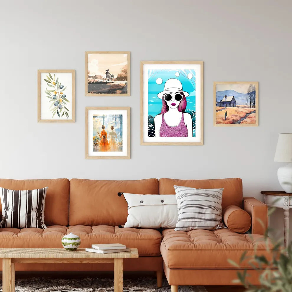 Lifestyle Fashion Illustration In The Disco Wall Art