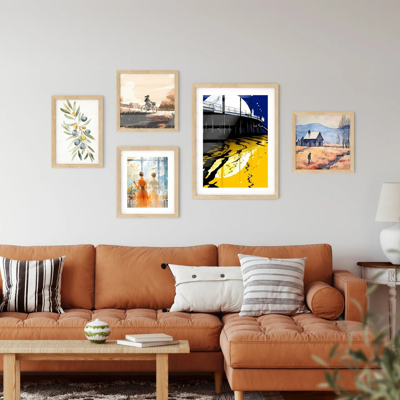 Silhouette Of Santa Monica Pier Reflected - A Yellow And Black Building With A Staircase Interior Design