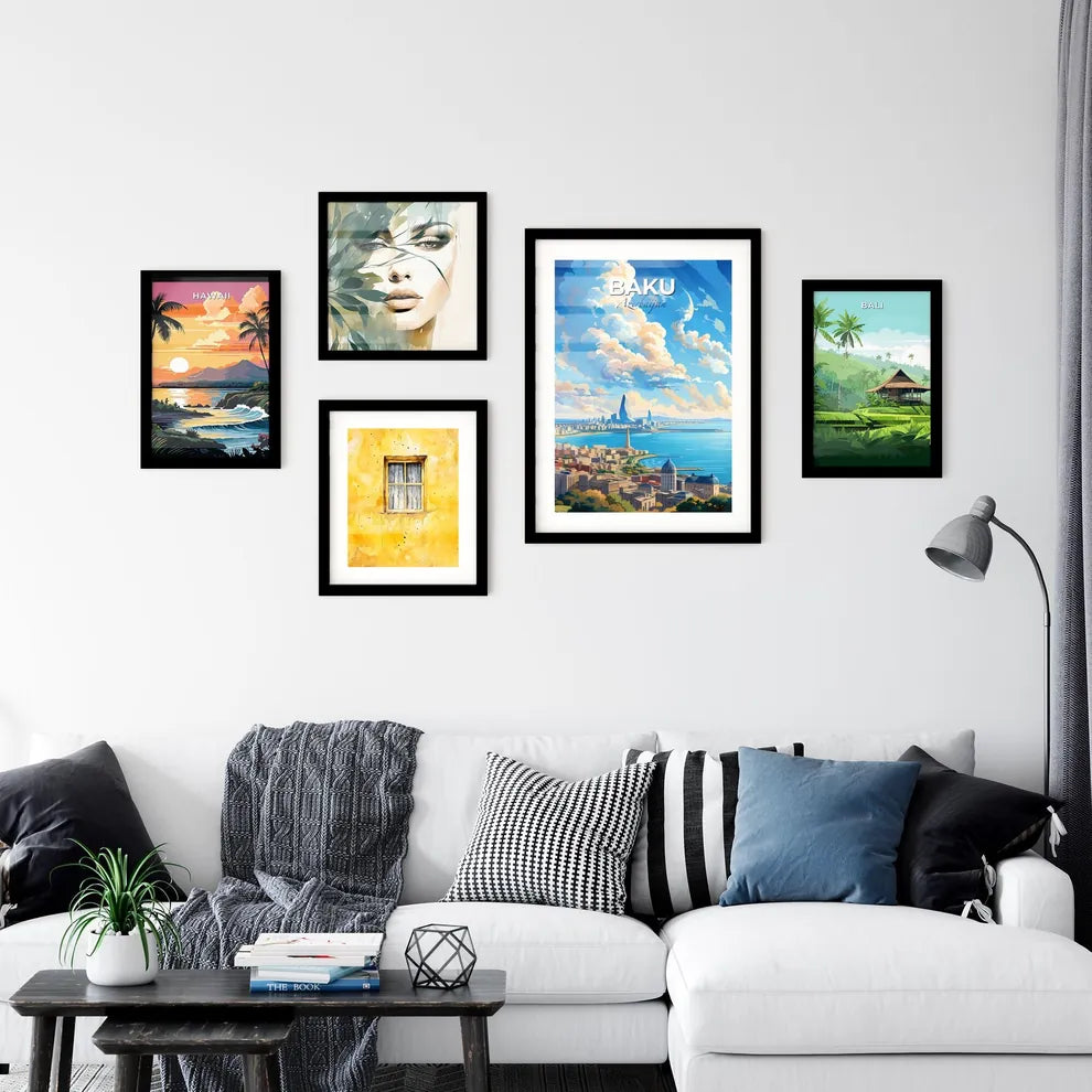 Baku Azerbaijan Skyline - A City By The Wate Wall Art