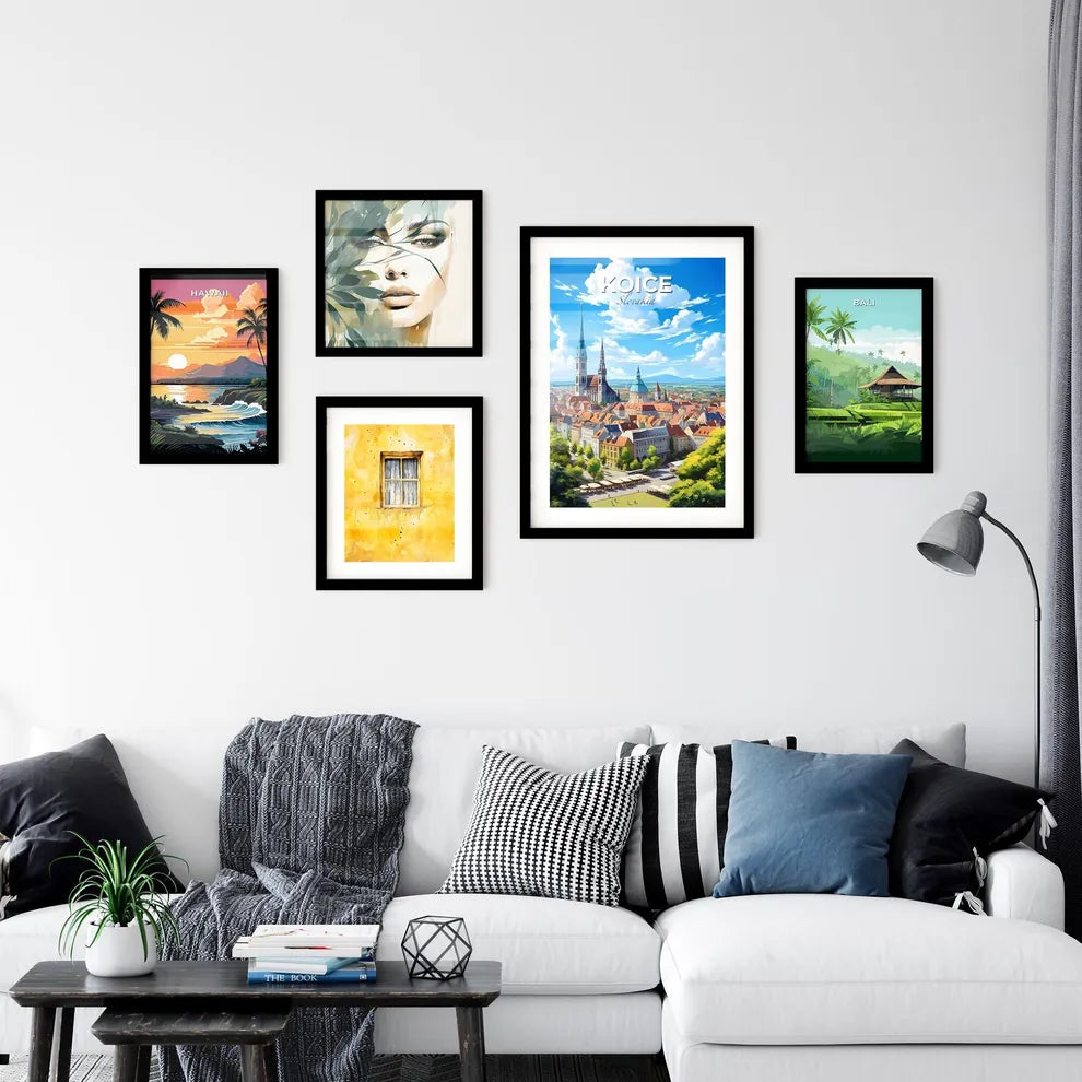 Koice Slovakia Skyline - A City With A Church And Buildings - Customizable Travel Gift Default Title