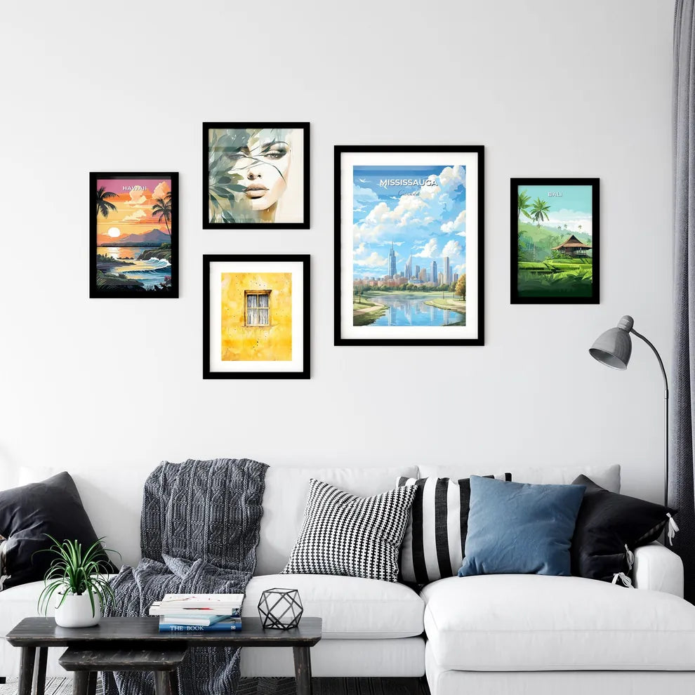 Mississauga Canada Skyline - A Cityscape With Trees And A Lake - Customizable Travel Gift Default Title