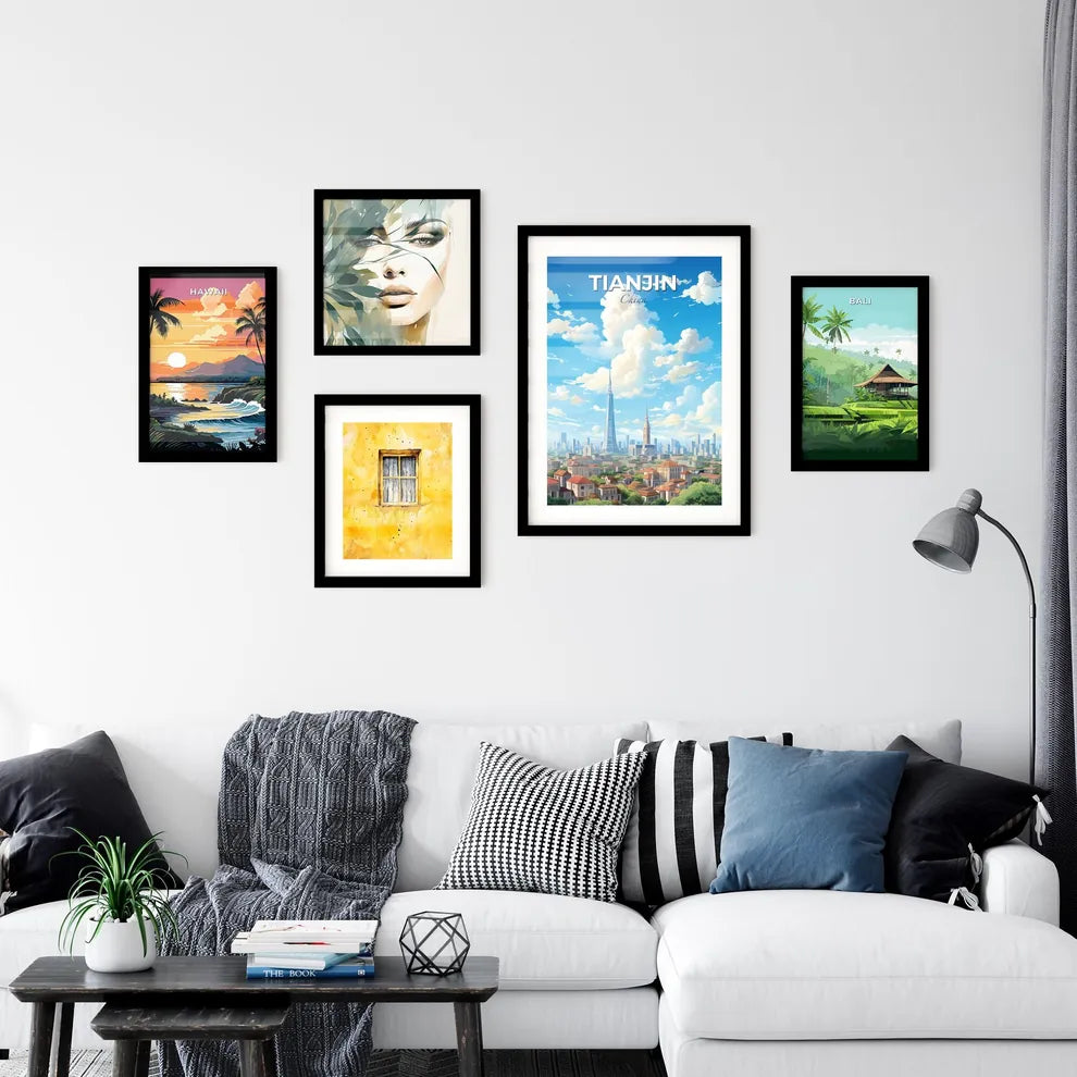 Tianjin China Skyline - A City With Tall Buildings And Clouds In The Sky - Customizable Travel Gift Default Title