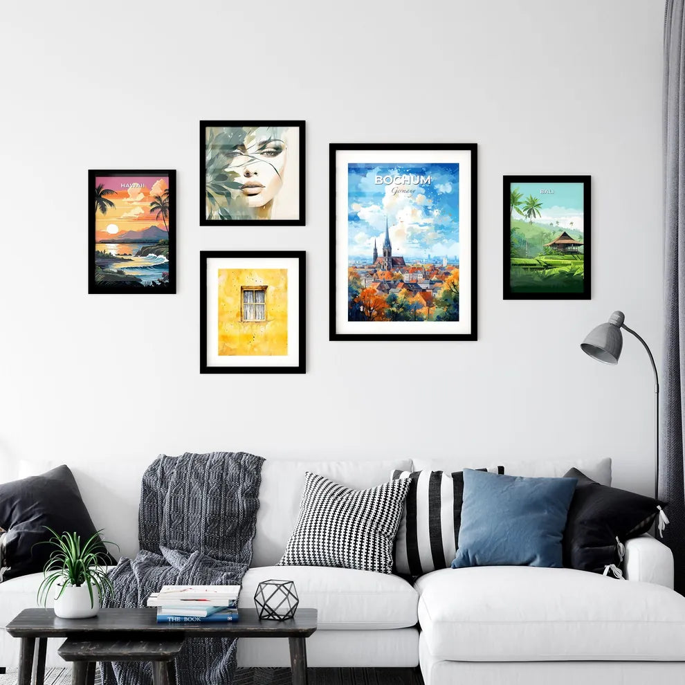 Bochum Germany Skyline - A City With A Church And Trees - Customizable Travel Gift Default Title