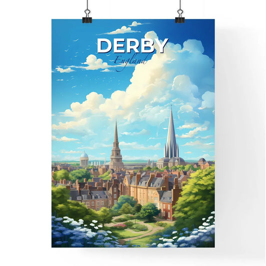 Derby England Skyline - A City With Trees An Poster