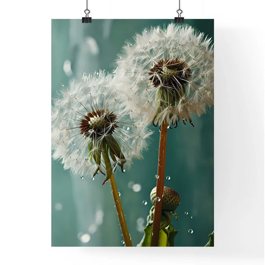 A Poster of On a light green background Poster