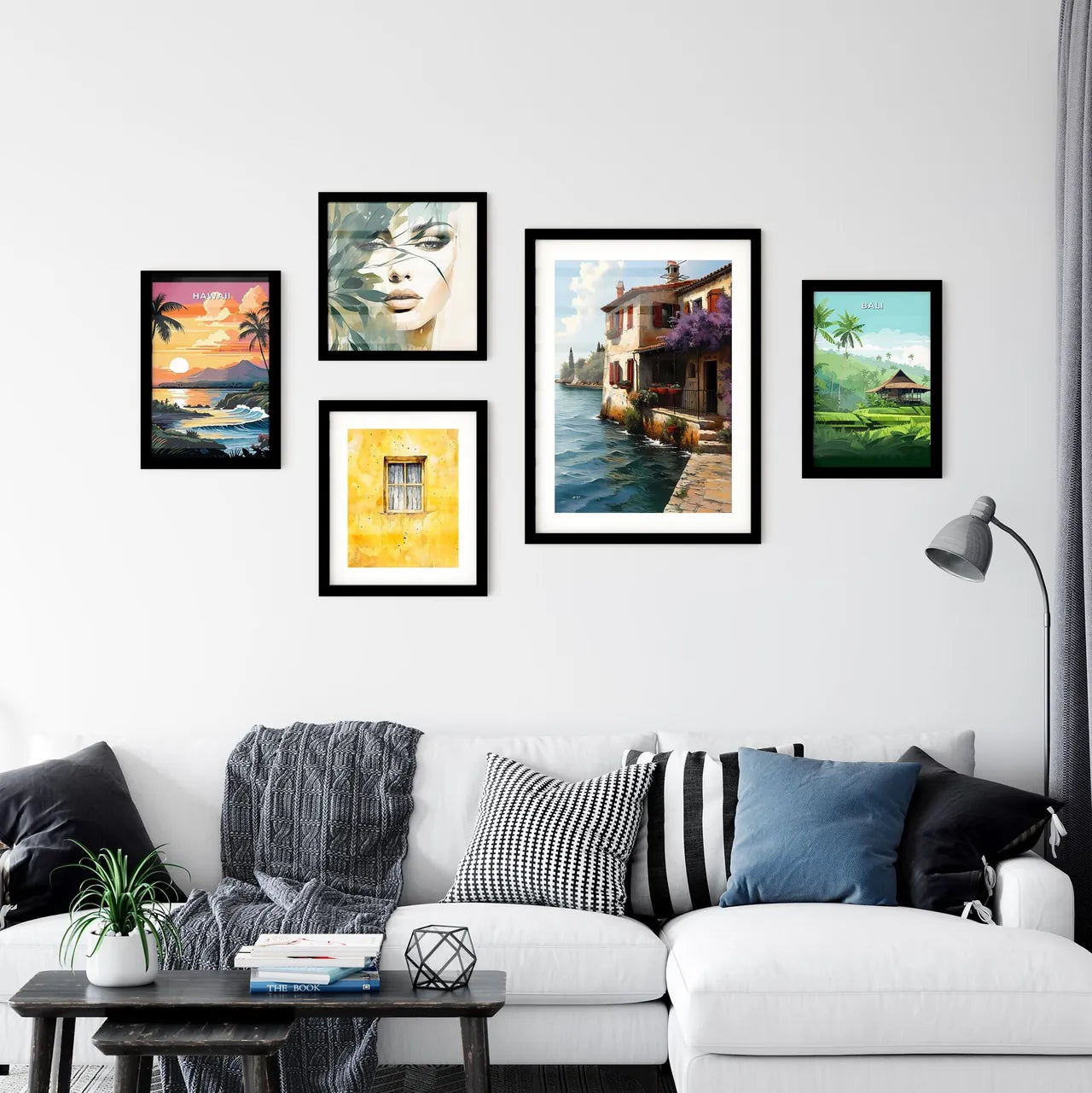 A Poster of Provence France - A House Next To The Water Interior Design