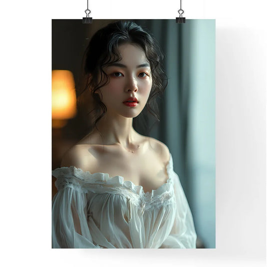 A Poster of A well-lit room with neutral-col Poster