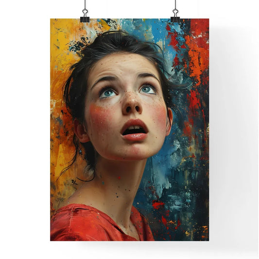A Poster of shes making silly faces - A Woma Poster