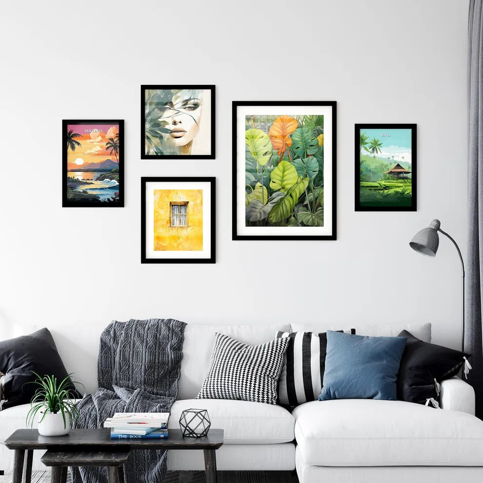 A Poster of tropical leaves - A Group Of G Wall Art