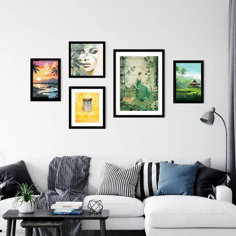 A Poster of the large tapestry and its green colors Art Print