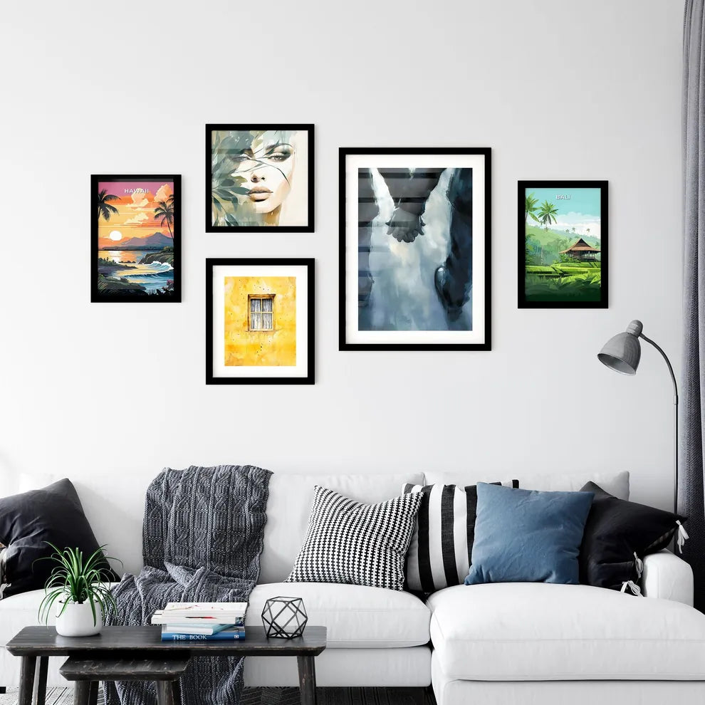 A Poster of two hands holding each other - A Wall Art